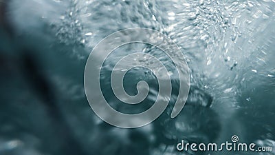 Air Bubbles Underwater Stock Photo
