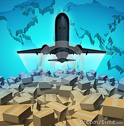 Air Cargo Stock Photo