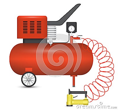 Air compressor Vector Illustration