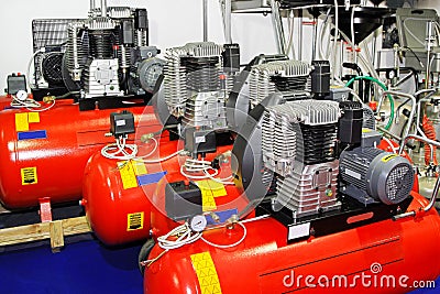 Air compressors Stock Photo