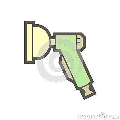 Air conditioner cleaning nozzle icon Stock Photo