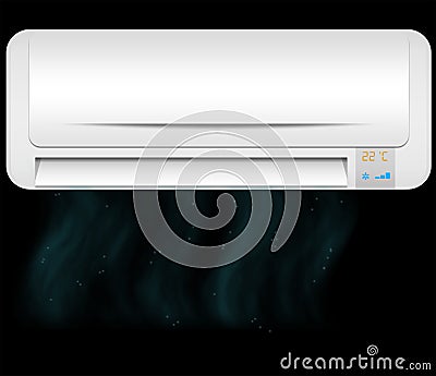 Air Conditioner cold air Stock Photo