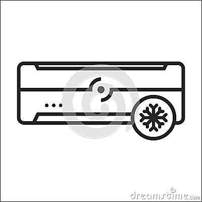 Air conditioner cold mode icon Stock Photo