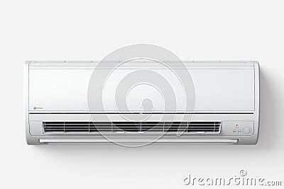 Air conditioner embed on wall of living room Stock Photo