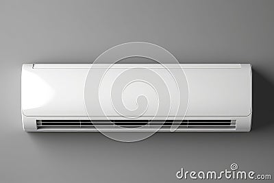 Air conditioner embed on wall of living room Stock Photo