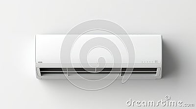 Air conditioner embed on wall of living room Stock Photo