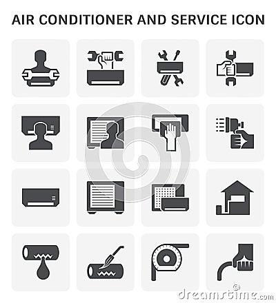 Air conditioner icon Vector Illustration