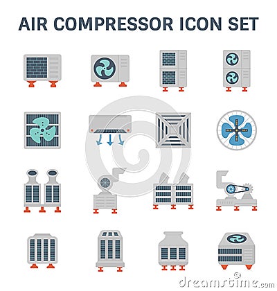 Air conditioner icon Vector Illustration