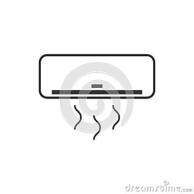 Air conditioner icon design template vector isolated Vector Illustration