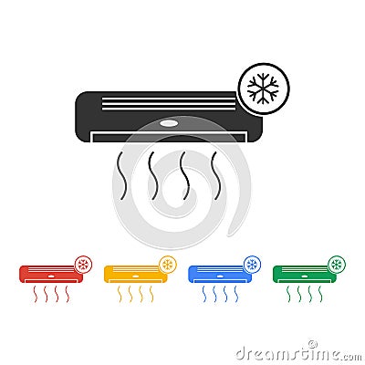 Air conditioner icon Stock Photo