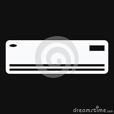 Air conditioner icon.ventilation and conditioning system. Stock Photo