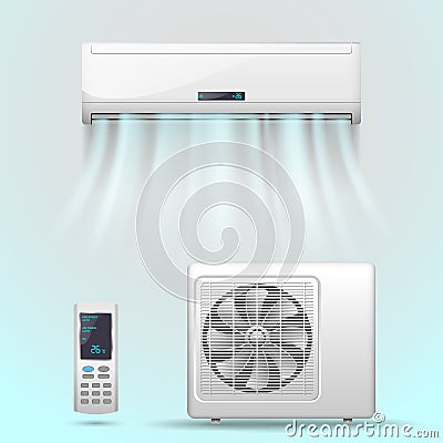 Air conditioner Cartoon Illustration