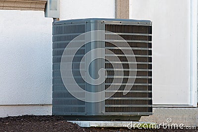 air conditioner near the new house Stock Photo