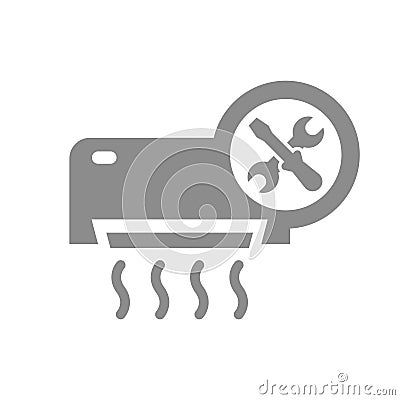 Air conditioner repair vector icon Vector Illustration