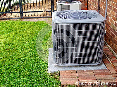 Air Conditioner Unit Stock Photo