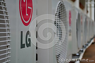 Air Conditioners Editorial Stock Photo