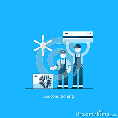 Air conditioning concept Vector Illustration