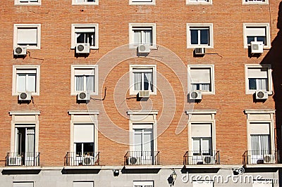 Air Conditioning Units on Building Stock Photo