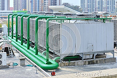 Air cool conditioning system Stock Photo