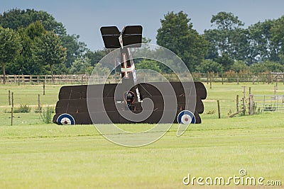 Air crash at Shuttleworth Airshow Editorial Stock Photo