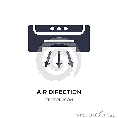 air direction icon on white background. Simple element illustration from Technology concept Vector Illustration
