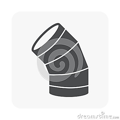 Air duct pipe icon Vector Illustration