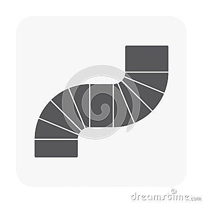 Air duct pipe Vector Illustration
