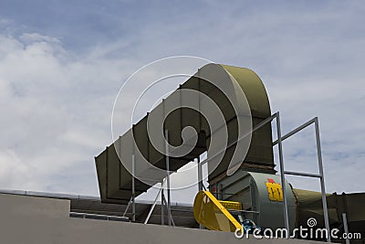 Air duct and ventilation system Stock Photo