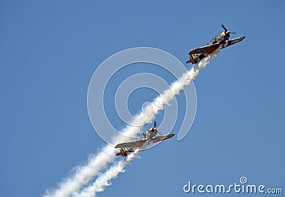 Air duo Bucharest Editorial Stock Photo