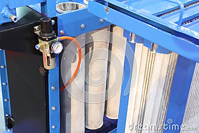 air filter for dust collector system ; Stock Photo