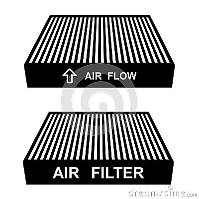 Air filter symbols Vector Illustration