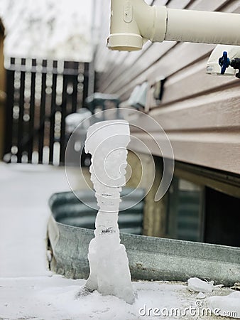 air flow, cold, condensation, freezing cold, furnace, furnace repair, high efficiency, icicle, industry, technology, water, winter Stock Photo