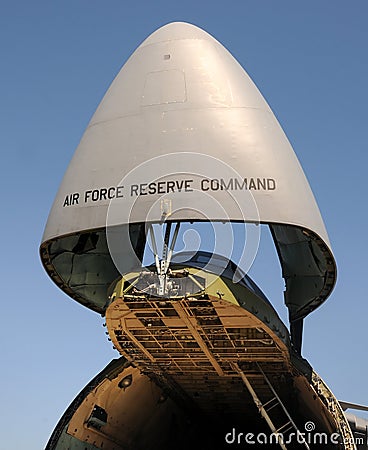 Air Force cargo jet Stock Photo