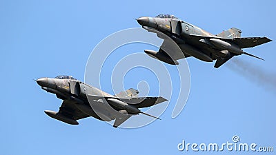 Air Force F4 Phantom fighter jet aircraft Editorial Stock Photo