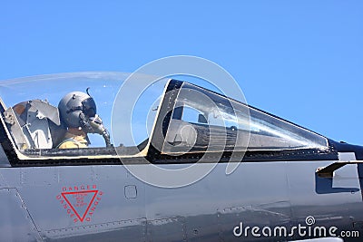 Air force fighter pilot Stock Photo