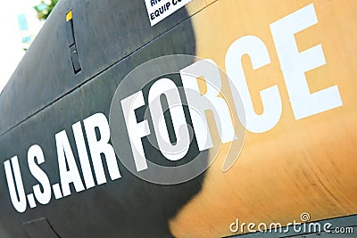 Air Force marking Stock Photo