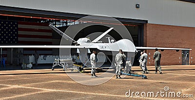 Air Force MQ-9 Reaper Drone Editorial Stock Photo