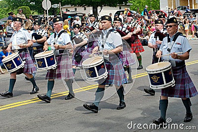 Air Force Pipe Band Editorial Stock Photo