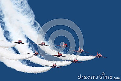 Air Force stunt team Stock Photo