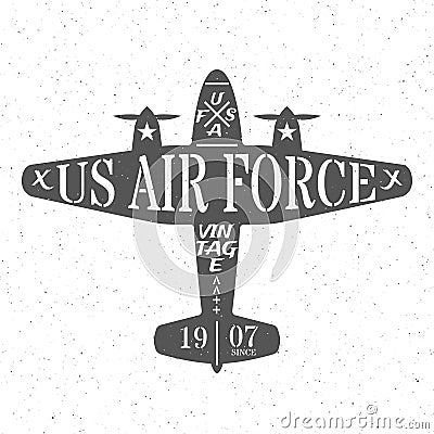 Air Force of the United States. Vector Illustration