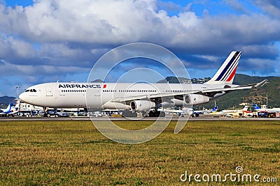 Air France Airbus A340 Editorial Stock Photo