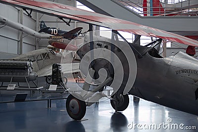 Airplanes history aviation museum le Bourget Paris france Editorial Stock Photo