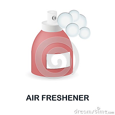 Air Freshener icon. 3d illustration from cleaning collection. Creative Air Freshener 3d icon for web design, templates Vector Illustration