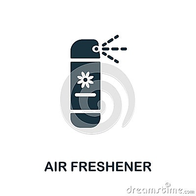 Air Freshener icon. Monochrome sign from cleaning collection. Creative Air Freshener icon illustration for web design Vector Illustration