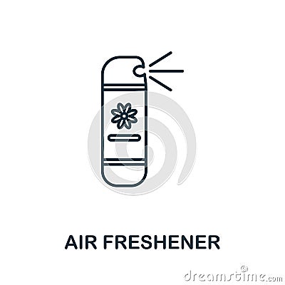 Air Freshener icon. Line element from cleaning collection. Linear Air Freshener icon sign for web design, infographics Vector Illustration