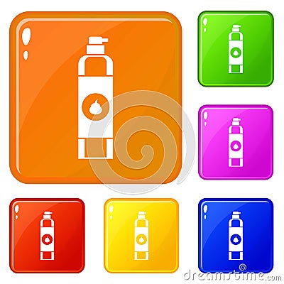 Air freshener icons set vector color Vector Illustration