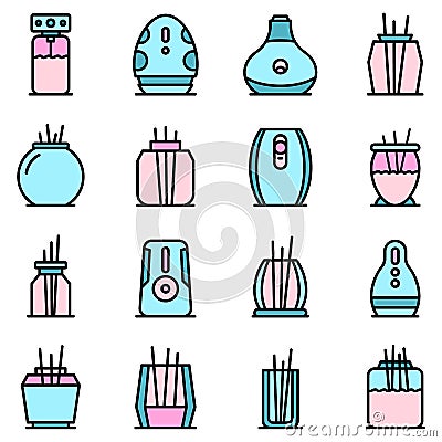 Air freshener icons set vector flat Stock Photo