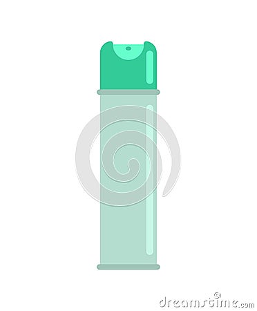 Air freshener isolated. Aerosol can on white background Vector Illustration