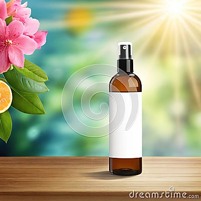 Air freshener spray, empty blank generic product packaging mockup Stock Photo