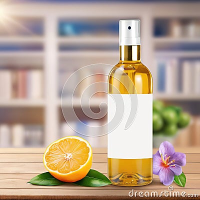 Air freshener spray, empty blank generic product packaging mockup Stock Photo